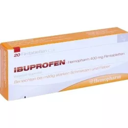 IBUPROFEN Hemopharm 400 mg kalvopäällysteiset tabletit, 20 kpl