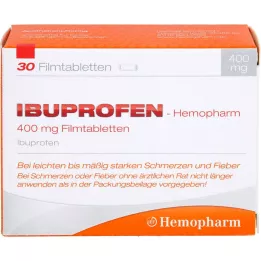 IBUPROFEN Hemopharm 400 mg kalvopäällysteiset tabletit, 30 kpl