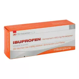 IBUPROFEN Hemopharm 400 mg kalvopäällysteiset tabletit, 30 kpl