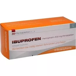 IBUPROFEN Hemopharm 400 mg kalvopäällysteiset tabletit, 50 kpl