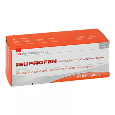 IBUPROFEN Hemopharm 400 mg kalvopäällysteiset tabletit, 50 kpl