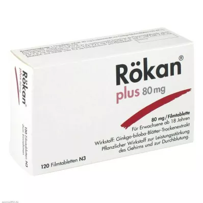 Rökan® plus 80 mg kalvopäällysteiset tabletit, 120 kpl