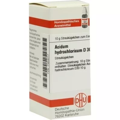 ACIDUM HYDROCHLORICUM D 30 palloa, 10 g