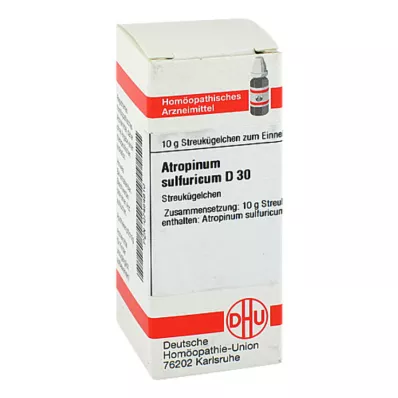 DHU Atropinum sulfuricum D 30 Gl, 10 g DHU Atropinum sulfuricum D 30 Gl, 10 g