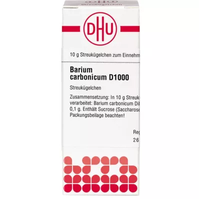 BARIUM CARBONICUM D 1000 palloa, 10 g