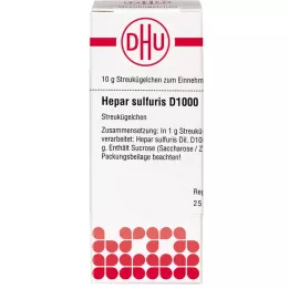 HEPAR SULFURIS D 1000 palloa, 10 g