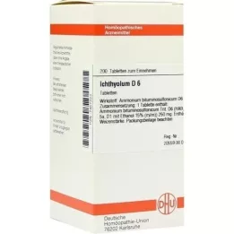 ICHTHYOLUM D 6 tablettia, 200 kpl