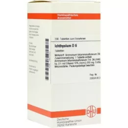 ICHTHYOLUM D 6 tablettia, 200 kpl
