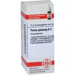 PANAX GINSENG D 3 palloa, 10 g