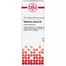 RAPHANUS SATIVUS D 3 Laimennus, 20 ml