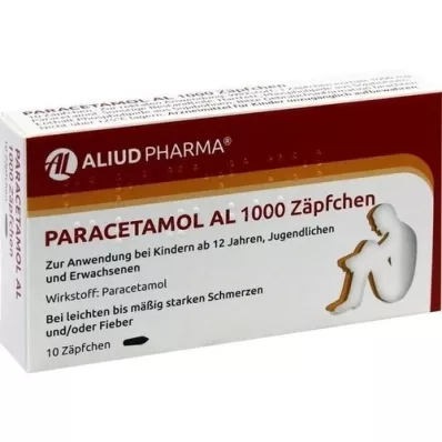 PARACETAMOL AL 1000 peräpuikkoa, 10 kpl