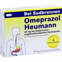 OMEPRAZOL Heumann 20 mg b.Sodbr.gastric.juice.hardc., 7 kpl