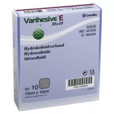 VARIHESIVE E 10x10 cm HKV hydroaktiivinen, 10 kpl VARIHESIVE E 10x10 cm HKV hydroaktiivinen, 10 kpl