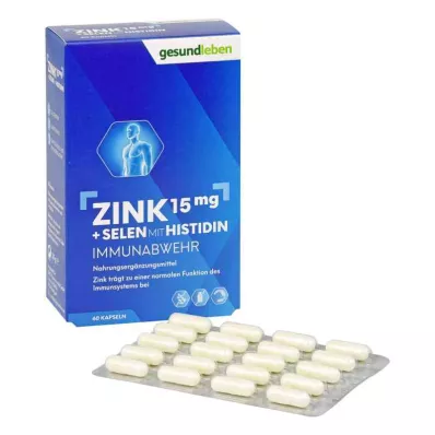 GESUND LEBEN Sinkki 15 mg + seleenikapselit, 60 kpl GESUND LEBEN Sinkki 15 mg + seleenikapselit, 60 kpl