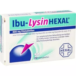 IBU-LYSINHEXAL Kalvopäällysteiset tabletit, 20 kpl