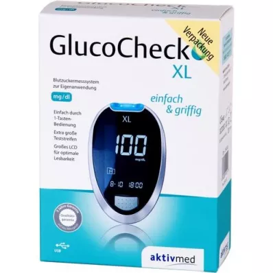 GLUCOCHECK XL Verensokerimittarisarja mg/dl, 1 kpl