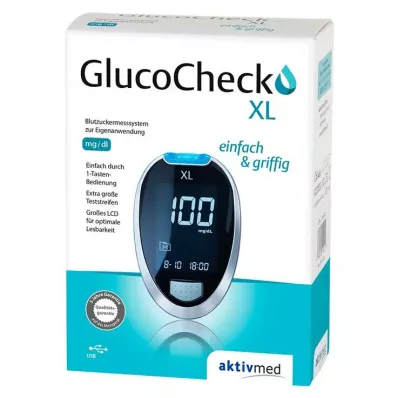 GLUCOCHECK XL Verensokerimittarisarja mg/dl, 1 kpl