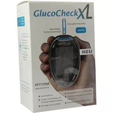 GLUCOCHECK XL Verensokerimittarisarja mmol/l, 1 kpl