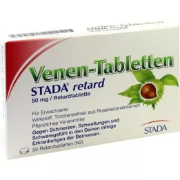 VENEN-TABLETTEN STADA hidastin, 50 kpl