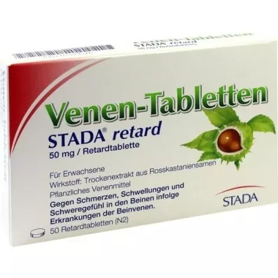 VENEN-TABLETTEN STADA hidastin, 50 kpl