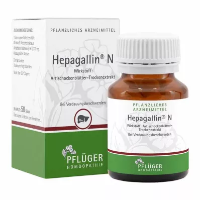 Hepagallin N -kalvopäällysteiset tabletit, 50 tablettia