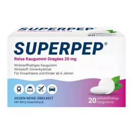 SUPERPEP Matkapurukumipastillit 20 mg, 20 kpl