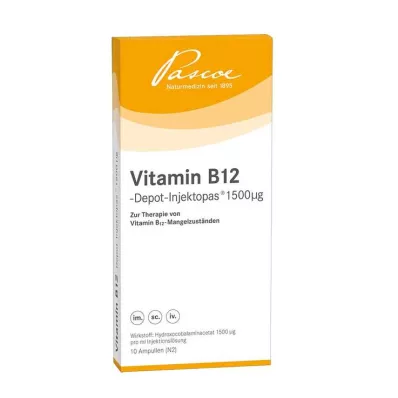 B12-vitamiinivarastoinjektio 1500 µg injektioliuosta, 100X1 ml
