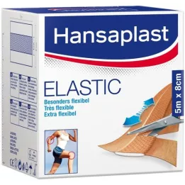 HANSAPLAST Elastinen laastari 8 cmx5 m, 1 kpl