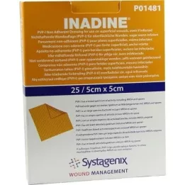 INADINE Voideharso w. PVP Jod. 5x5cm, 25 kpl