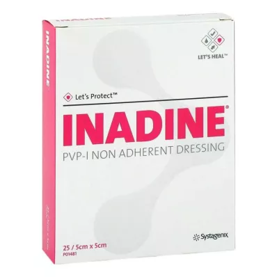 INADINE Voideharso w. PVP Jod. 5x5cm, 25 kpl