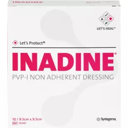 INADINE Voideharso w. PVP Jod. 9.5x9.5cm, 10 kpl