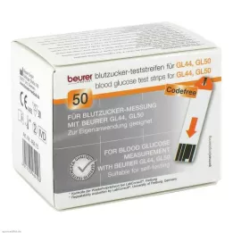 BEURER GL44/GL50-testiliuskat, 50 kpl