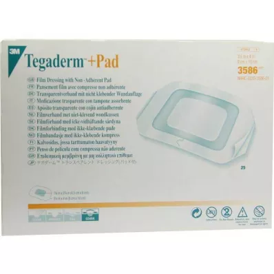 TEGADERM 3M Plus Pad 9x10 cm Ready Made 3586, 25 kpl TEGADERM 3M Plus Pad 9x10 cm Ready Made 3586, 25 kpl