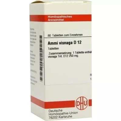 AMMI VISNAGA D 12 tablettia, 80 kpl