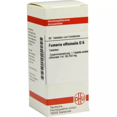 DHU Fumaria toimisto.D 6 tablettia, 80 kpl