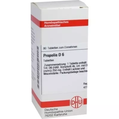 PROPOLIS D 6 tablettia, 80 kpl
