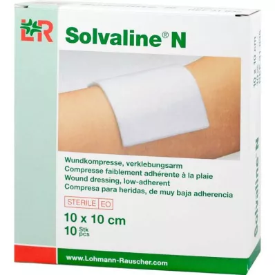 SOLVALINE N Kompressiot 10x10 cm steriilit, 10 kpl