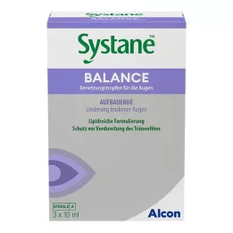 SYSTANE BALANCE Kostutustipat silmille, 3X10 ml