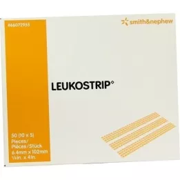 LEUKOSTRIP Ompeluliuskat 6,4x102 mm, 10X5 kpl