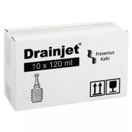 FREKA DRAINJET Suolaliuos 0,9 % ISO, 10X120 ml