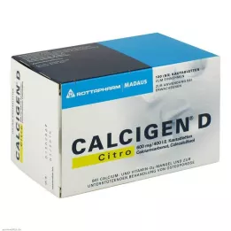 Calcigen D Citro 600 mg / 400 IU purutabletit, 120 kpl