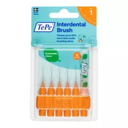TEPE Interdentaaliharja original 0.45mm ISO 1 oranssi, 6 kpl