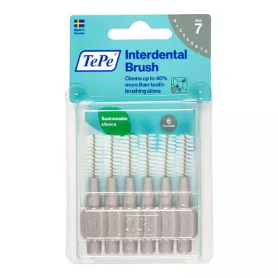 Tepe hammasväliharja 1,3mm harmaa, 6 kpl Tepe hammasväliharja 1,3mm harmaa, 6 kpl