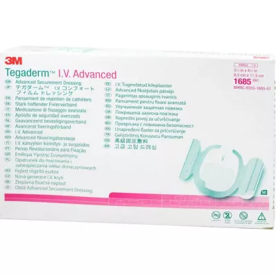TEGADERM 3M I.V. Advanced Fixation V.8,5x11,5 cm 1685, 50 kpl