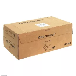 BD PLASTIPAK Spr.50 ml Luer Lok sentr., 60X50 ml