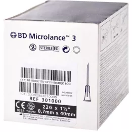 BD MICROLANCE Erikoiskanyyli 22 G 1 1/2, 100 kpl