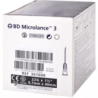 BD MICROLANCE Erikoiskanyyli 22 G 1 1/2, 100 kpl BD MICROLANCE Erikoiskanyyli 22 G 1 1/2, 100 kpl