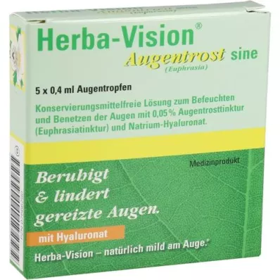 HERBA-VISION Eyebright sine -silmätipat, 5X0,4 ml