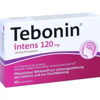 TEBONIN intensiiviset 120 mg kalvopäällysteiset tabletit, 60 kpl