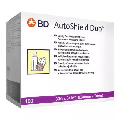 BD Autoshield Duo turvakynäneula 5 mm, 100 kpl